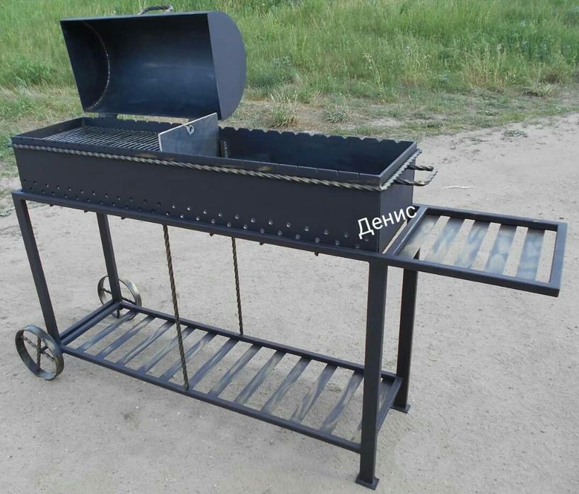 Мангал барбекю bbq шашлычницу смокер гриль очаг казан под камин