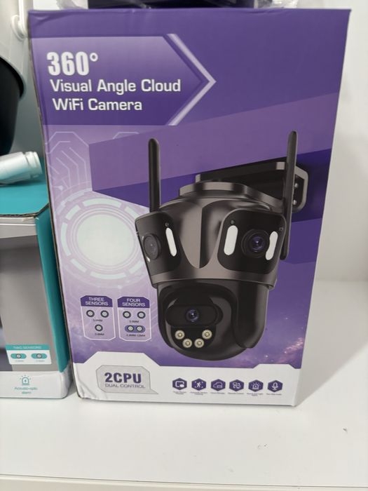 Camera supraveghere wireless 8mp  wireless / lentile duble wifi cam