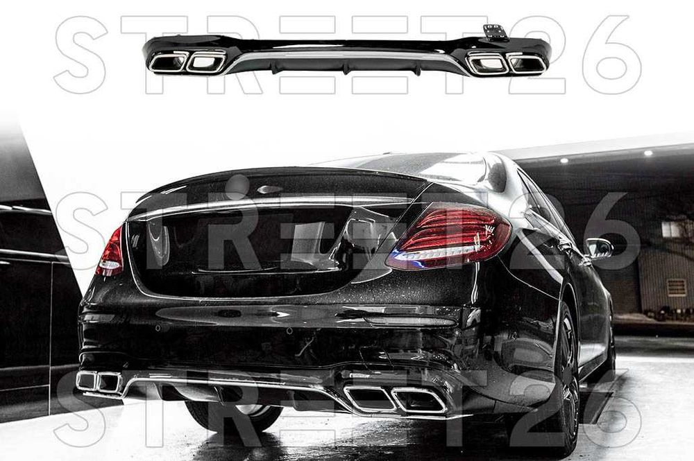 Difuzor Bara Spate Mercedes E-Class W213 Sedan (16-20) E63 Design Crom