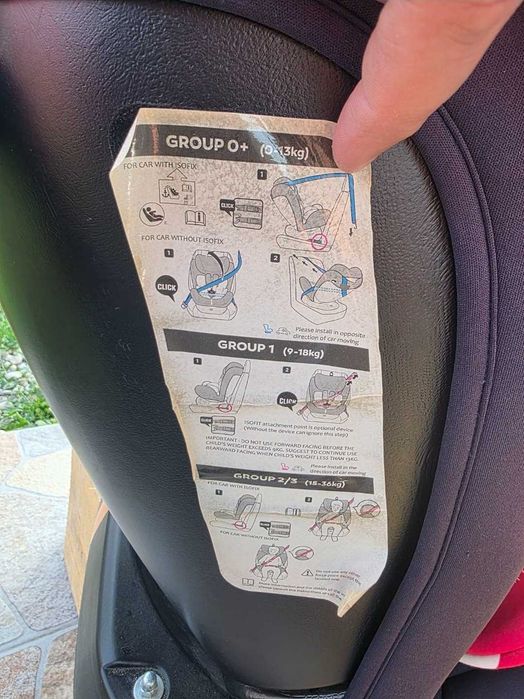 Scaun Auto Tweety Captain America cu Isofix rotativ 360 grade BUF BOOF 0 - 13 kg