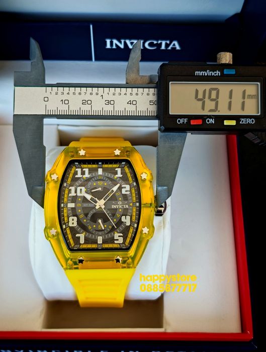 INVICTA Cyclone Yellow 49 mm, Инвикта нов ръчен часовник