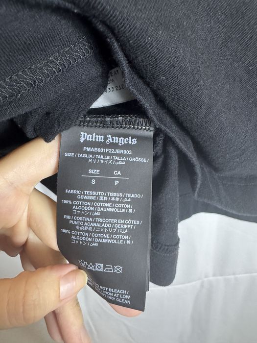 palm angels long sleeve spray logo