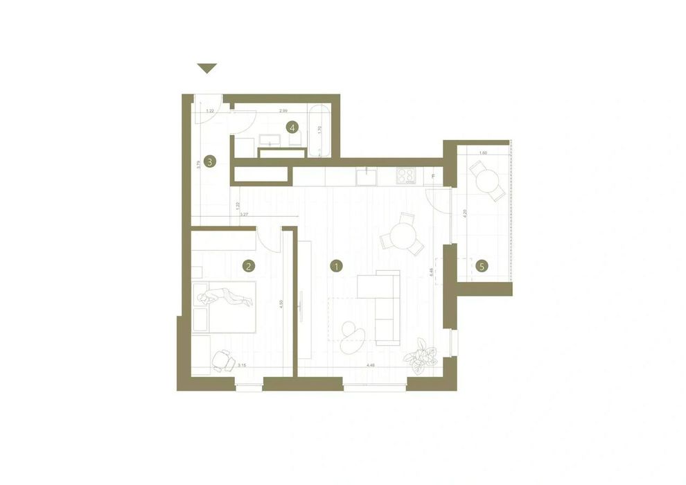 Apartament 2 camere Via Universitate Arad la pret presale,Comision 0