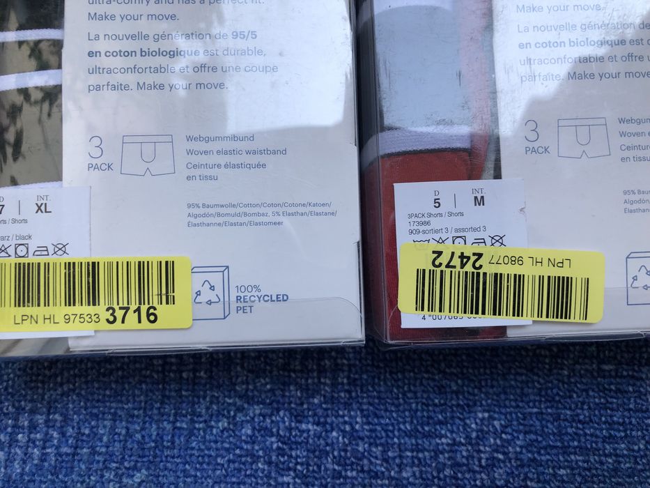 Schiesser ОРИГИНАЛНО мъжко бельо/боксерки и слипове - M-L-XL