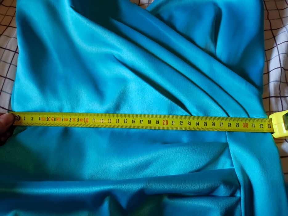 Rochie ocazie, midi, material fin lucios