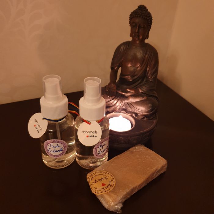 Apa florala lavanda(superconcentrata),ulei de lavanda si sapun natural