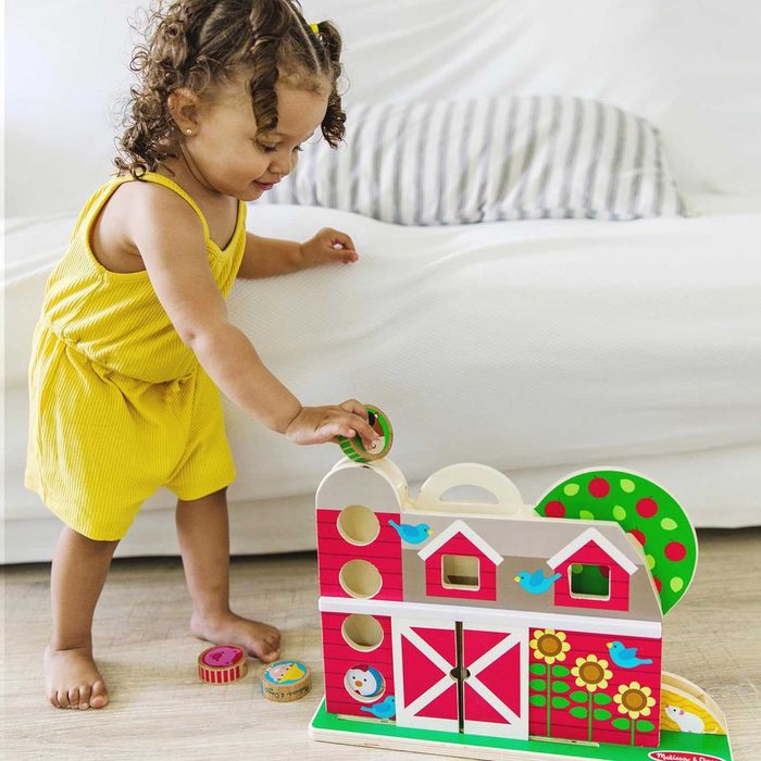 Дървена играчка Ферма с животни GO Tots плевня Melissa & Doug