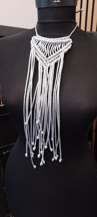 Бижу макраме, колие