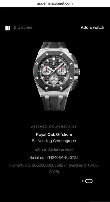 Audemars Piguet Royal Oak Offshore- nepurtat