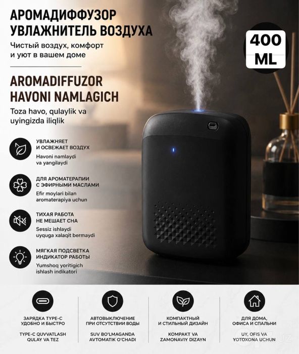 Аромадиффузор для дома и офиса,