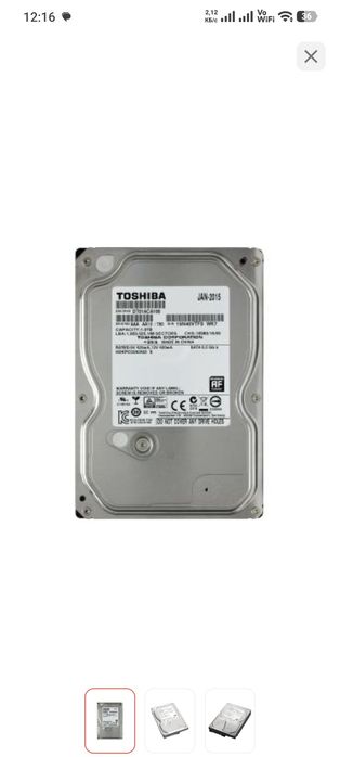HDD 1 Tb Toshiba