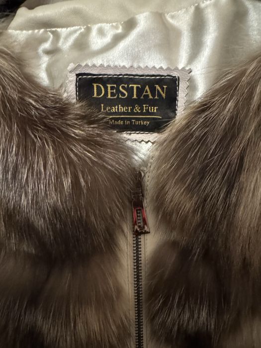 Чисто ново палтенце естествен косъм лисица