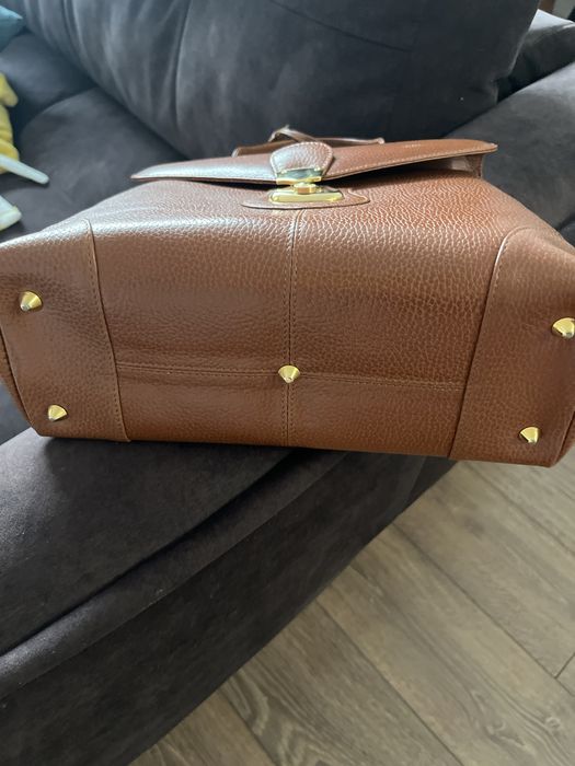 Сумка портфель коричнего цвета