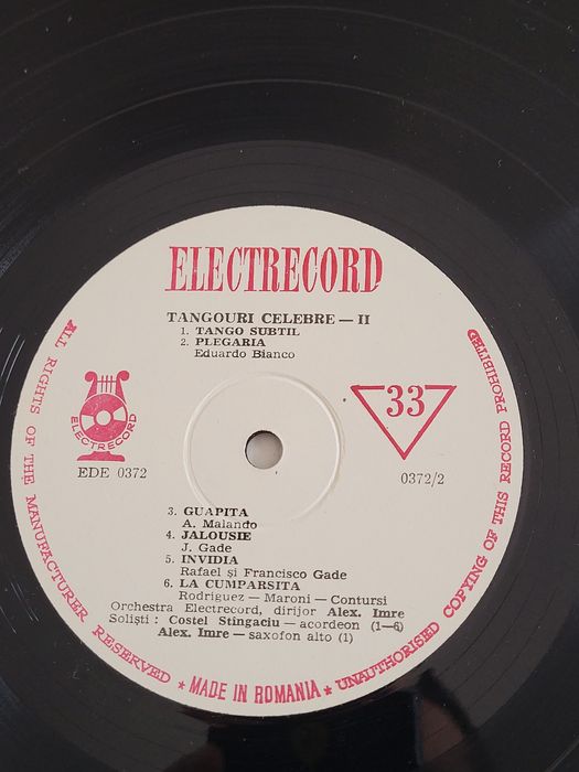 Colectie 3 discuri vinil muzica Tangouri celebre partea II si III, Electrecord Romania