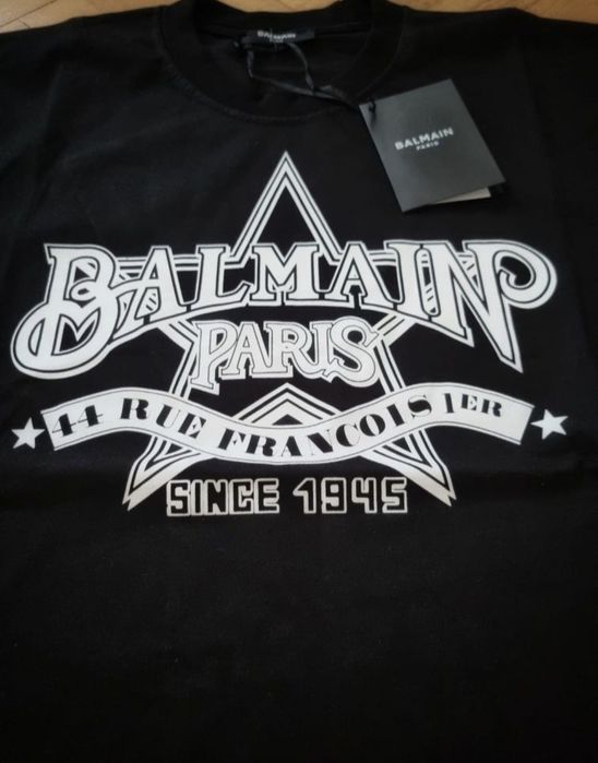 НАМАЛЕНИЕ! Оригинална мъжка тениска Balmain - Размер Л -
