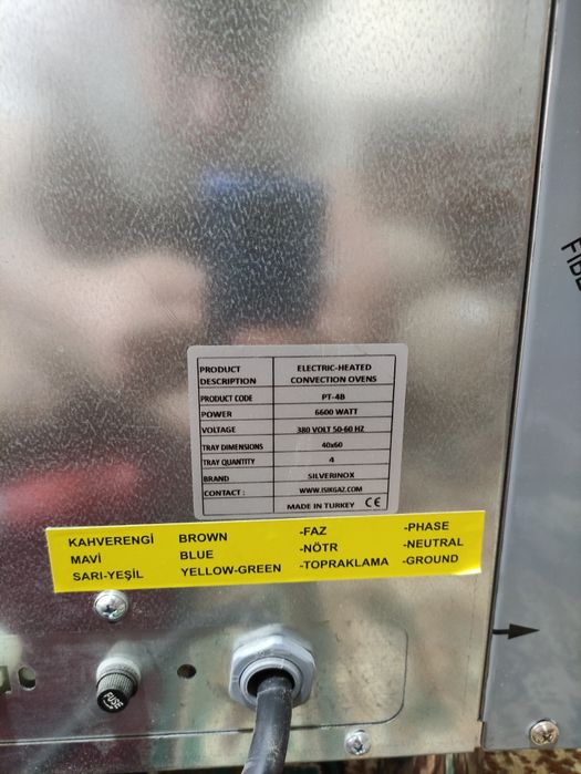 Konditer pechka/Вентилятор печь/Кондитерская печь Турецкая ISIKGAZ