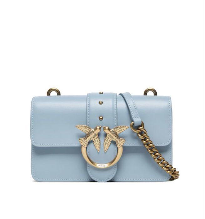 Pinko love mini baby blue- светло синя пинко