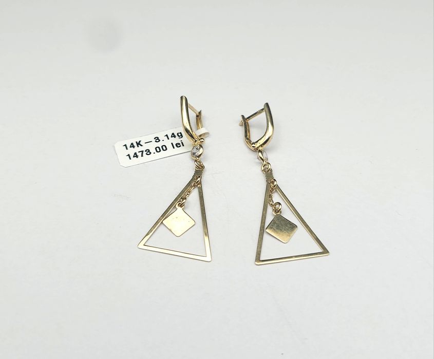Bijuteria Royal cercei aur 14k 3.14 gr