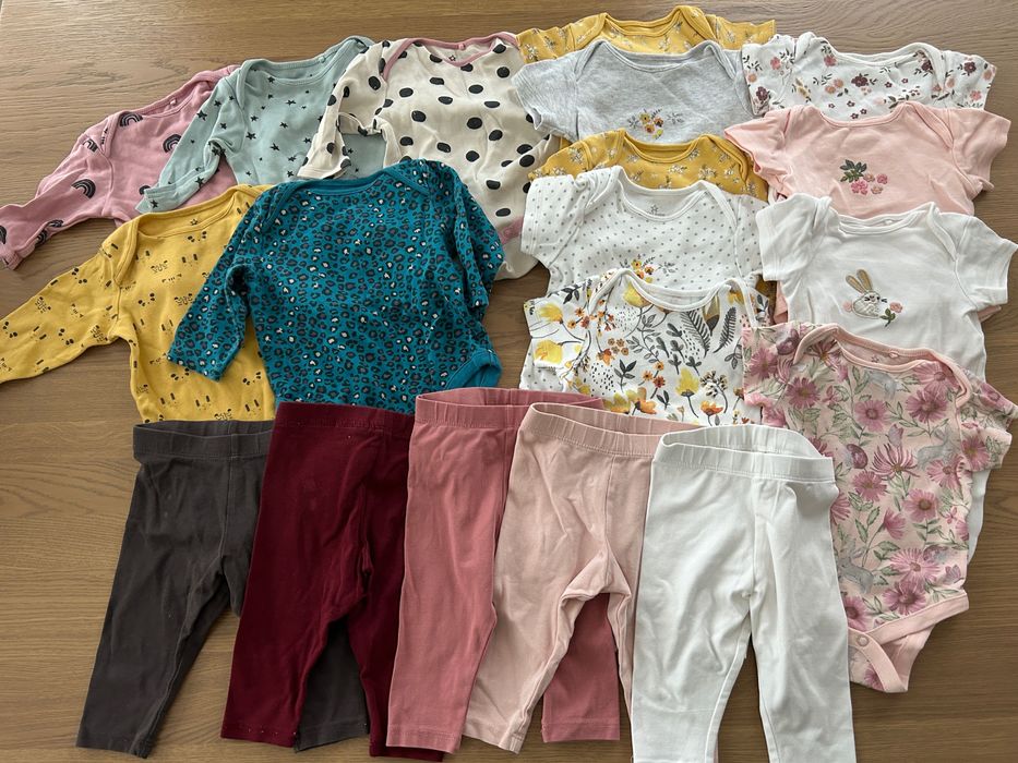 Огромен лот бебешки дрехи за момиче на 3 и 6 месеца (62, 68)