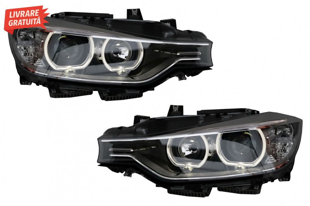 Faruri Angel Eyes BMW Seria 3 F30 F31 (2011-2015) Xenon look