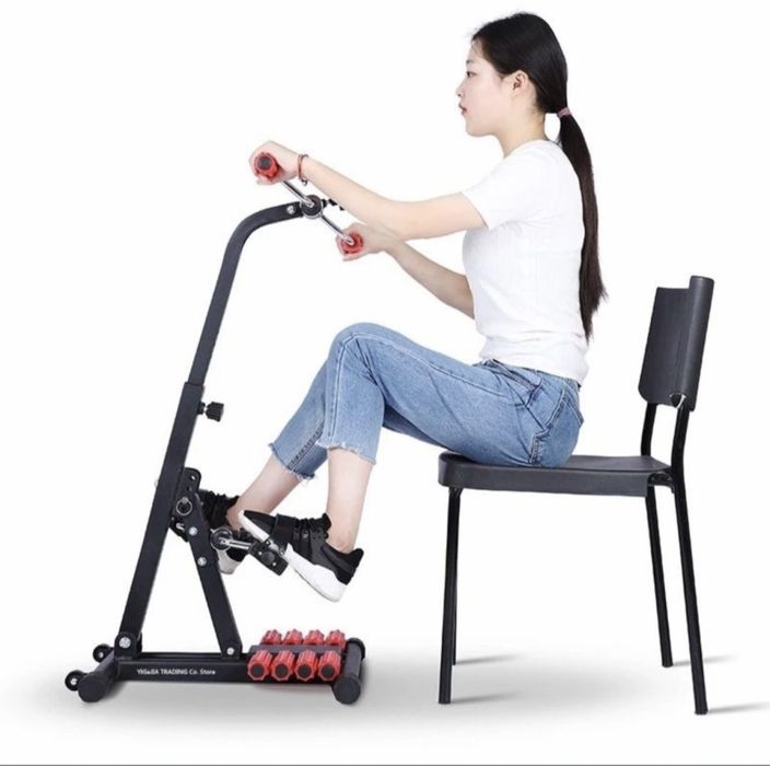 мини велотренажер + массаж для ног