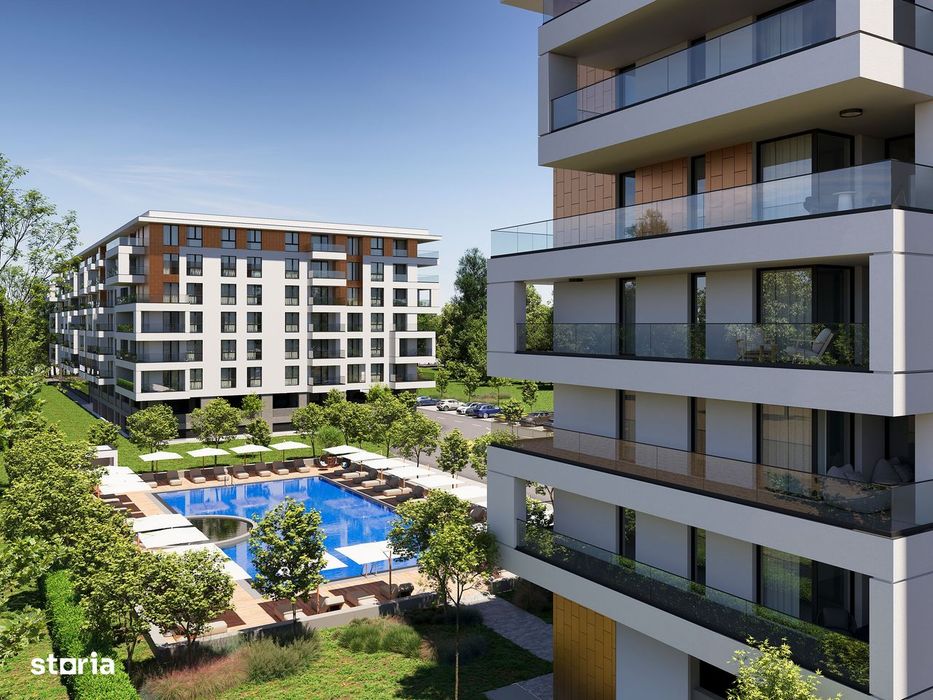 Locuinta moderna cu 3 camere, terasa ampla, 86.3 mp–Sky Park Residence