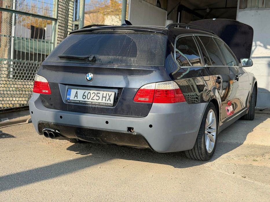 Задна броня Bmw E61 комби (2003-2007) - M Tech с отвори 24mm, тунинг