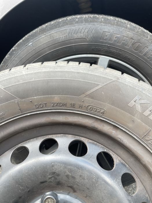 Set 4 Anvelope Vară Hankook Kinergy Eco² 195/65 R15 cu Jante Tablă - DOT 2024