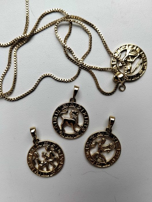 Lanț și pandant zodiac otel inoxidabil
