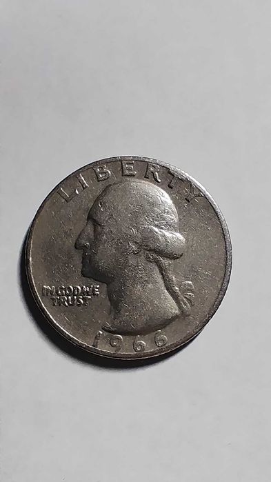 MONEDE RARE - QUARTER DOLLAR -  1966/1967/1974/1977
