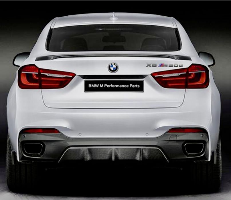 Диффузор на задний бампер BMW X6 F16 версия М