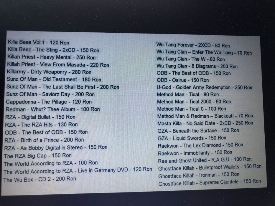 Rap Hip Hop Wu Tang Rza Gza Method Man Odb Raekwon Ghostface