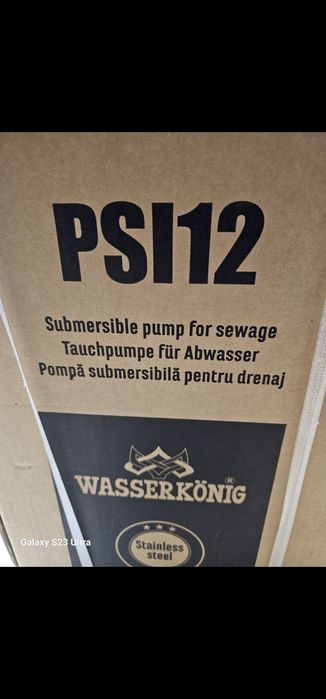 Pompă submersibilă ape uzate Wasserkonig inox
