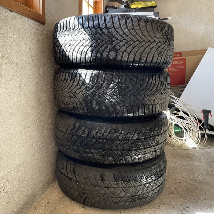 Mercedes 225/55/17 джанти с зимни гуми