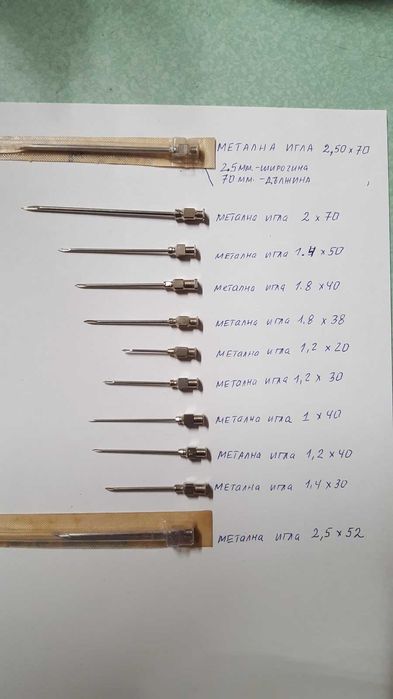 стъклена спринцовка 2 мл.