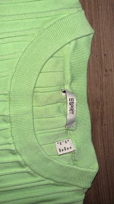 Bluză tricotată Esprit verde lime, mărimea XXL