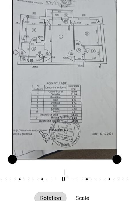 Propietar  vand apartament  2 camere stradal