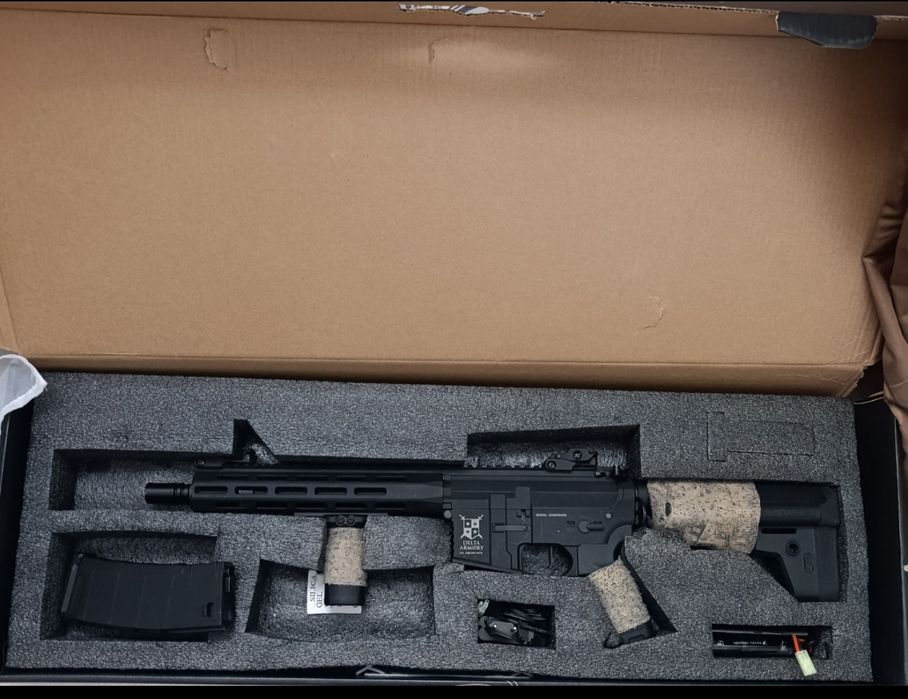 Еърсофт пушка delta armory m-lok със зарядно и батерия