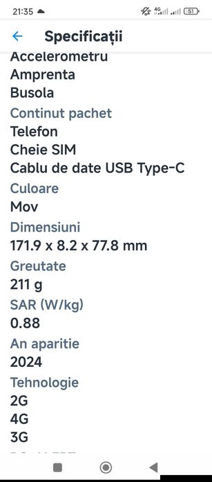 Vând telefon Xiaomi Red 14 c nou