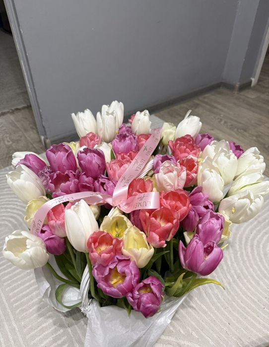 Букет тюльпан 71 штук