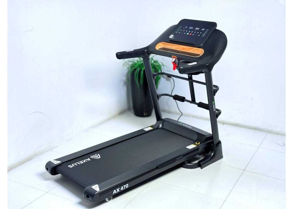 Беговая дорожка AXELUS AX470 чёрная, 2.5 HP, до 120 кг