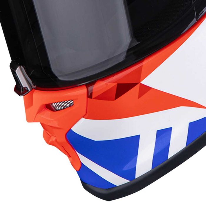 Мото Каска SCORPION EXO-R1 EVO 2 AIR Valere  Red-Blue-White