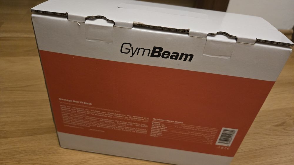 Pistol masaj,  Massage gun VI black Gymbeam