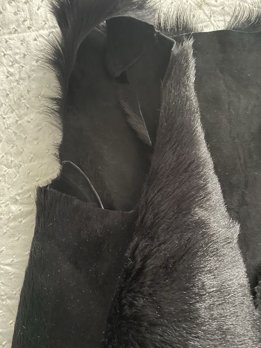 Елек от естествен косъм със свободна кройка