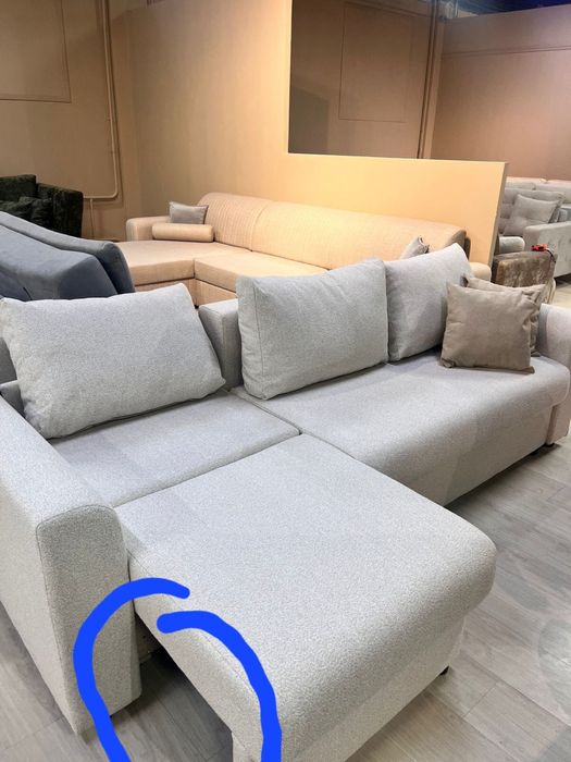 диван 2025 года, ортопедический, ткань букле