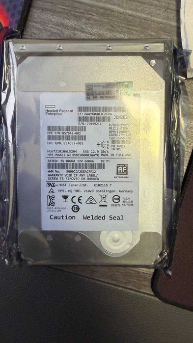 Серверный жёсткий диск HDD HPE 10TB SAS
