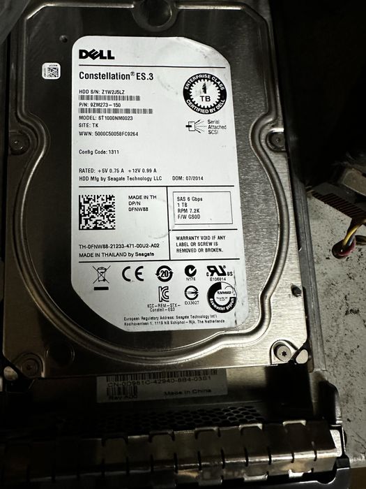 HDD Dell Constellation ES 1 Tb SAS