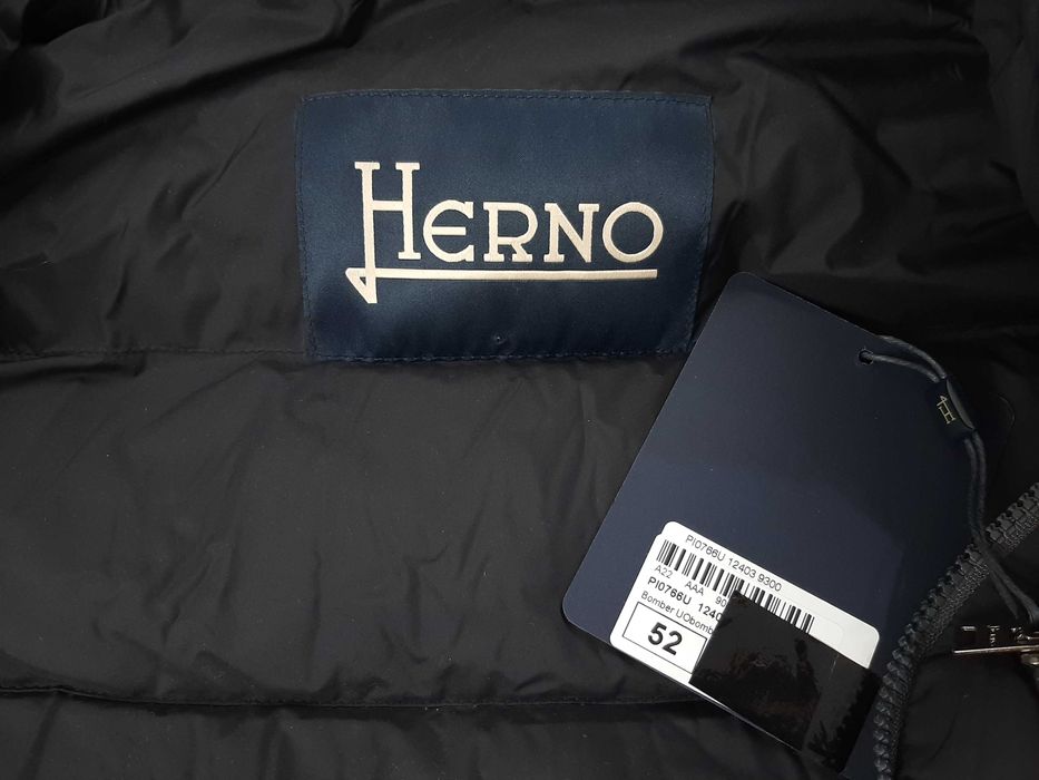 Herno Super Matt Bomber Jacket - Оригинално мъжко зимно яке