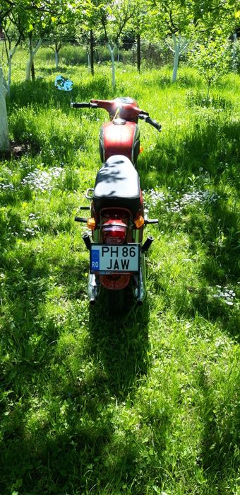 Vând/Schimb   Jawa 250 panelka model 592 an 1973  cu MTB electric nou.