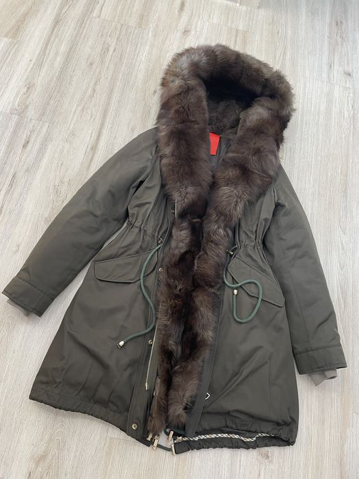 Натуральная зимняя парка - куртка до -40 теплая мех